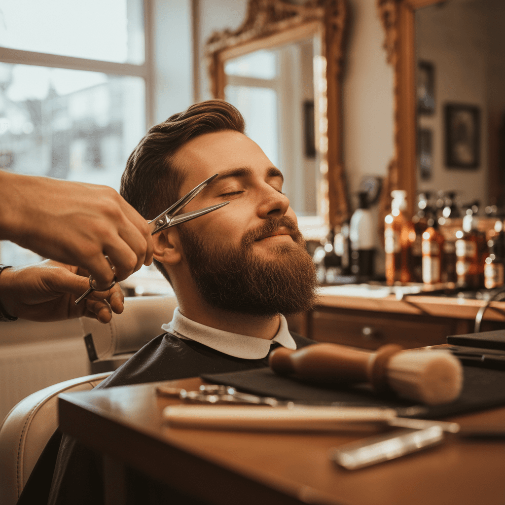 Eyebrow shaping with tweezers